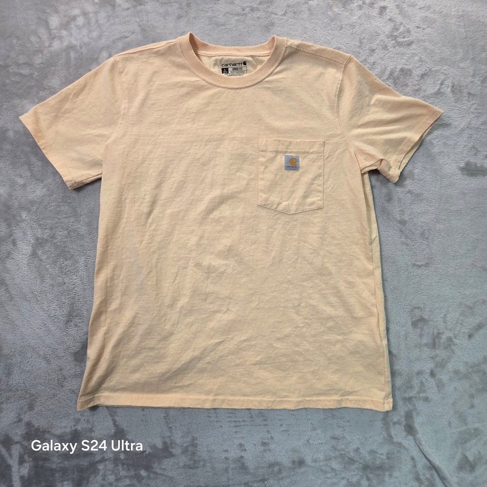Carhartt Loose Fit Short Sleeve T-Shirt Peach Apricot L 12/14 Spring 2021